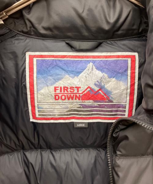 FIRST DOWN（ファーストダウン）FIRST DOWN (ファーストダウン) ダウンジャケット ブラック サイズ:SIZE Lの古着・服飾アイテム