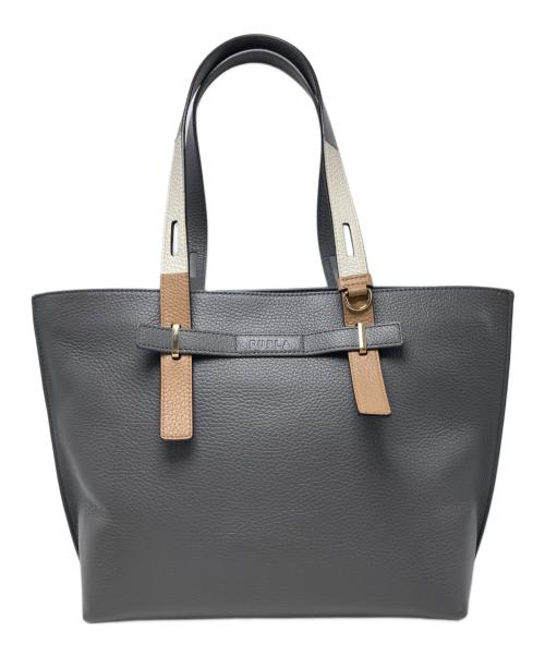FURLA（フルラ）FURLA (フルラ) FURLA Giove（フルラ ジョベ）トートバッグ グレーの古着・服飾アイテム