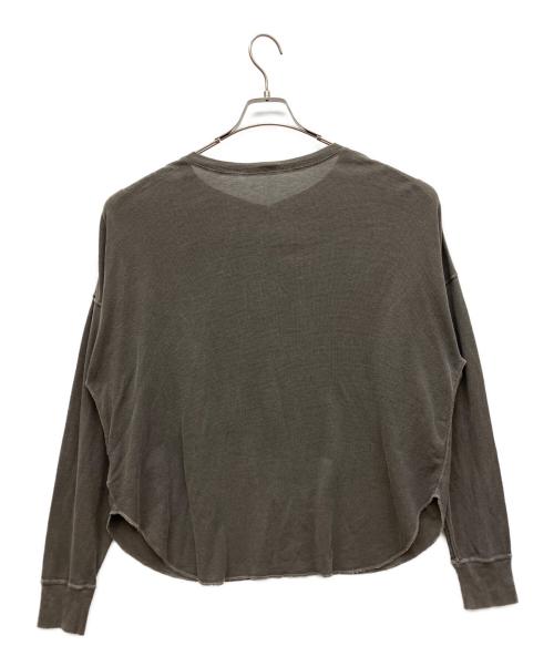 FRAMeWORK（フレームワーク）FRAMeWORK (フレームワーク) サーフニットヘンリーTee グレー サイズ:Fの古着・服飾アイテム