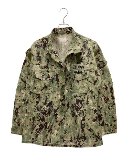 U'S NAVY（ユーエスネイビー）U'S NAVY (ユーエスネイビー) ミリタリージャケット オリーブ サイズ:MEDIUM-LONGの古着・服飾アイテム
