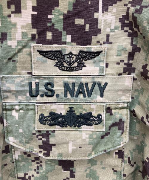 U'S NAVY（ユーエスネイビー）U'S NAVY (ユーエスネイビー) ミリタリージャケット オリーブ サイズ:MEDIUM-LONGの古着・服飾アイテム