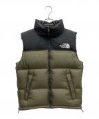 THE NORTH FACEザ ノース フェイス）の古着「ヌプシベスト」｜カーキ×ブラック