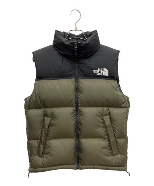 THE NORTH FACE（ザ ノース フェイス）THE NORTH FACE (ザ ノース フェイス) ヌプシベスト カーキ×ブラック サイズ:SIZE Sの古着・服飾アイテム