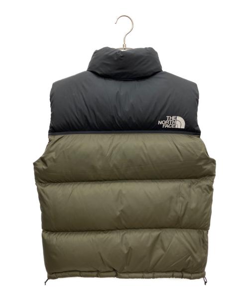 THE NORTH FACE（ザ ノース フェイス）THE NORTH FACE (ザ ノース フェイス) ヌプシベスト カーキ×ブラック サイズ:SIZE Sの古着・服飾アイテム