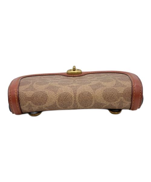 COACH（コーチ）COACH (コーチ) チェーンショルダーバッグ ブラウン×ブラックの古着・服飾アイテム