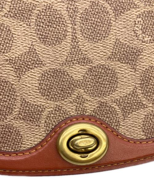 COACH（コーチ）COACH (コーチ) チェーンショルダーバッグ ブラウン×ブラックの古着・服飾アイテム