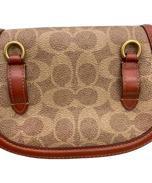 COACH（コーチ）COACH (コーチ) チェーンショルダーバッグ ブラウン×ブラックの古着・服飾アイテム