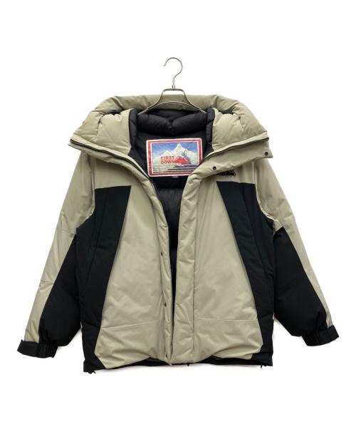 FIRST DOWN（ファーストダウン）FIRST DOWN (ファーストダウン) ダウンジャケット ブラック×グレー サイズ:XLの古着・服飾アイテム