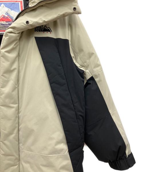 FIRST DOWN（ファーストダウン）FIRST DOWN (ファーストダウン) ダウンジャケット ブラック×グレー サイズ:XLの古着・服飾アイテム