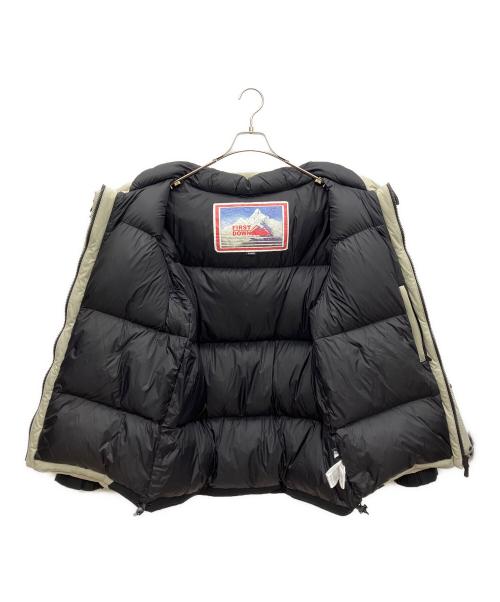 FIRST DOWN（ファーストダウン）FIRST DOWN (ファーストダウン) ダウンジャケット ブラック×グレー サイズ:XLの古着・服飾アイテム