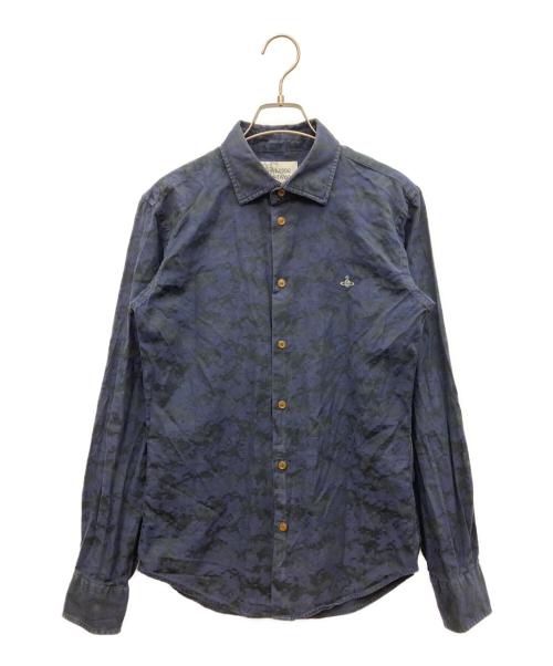 Vivienne Westwood（ヴィヴィアンウエストウッド）Vivienne Westwood (ヴィヴィアンウエストウッド) 長袖シャツ ネイビー サイズ:44の古着・服飾アイテム