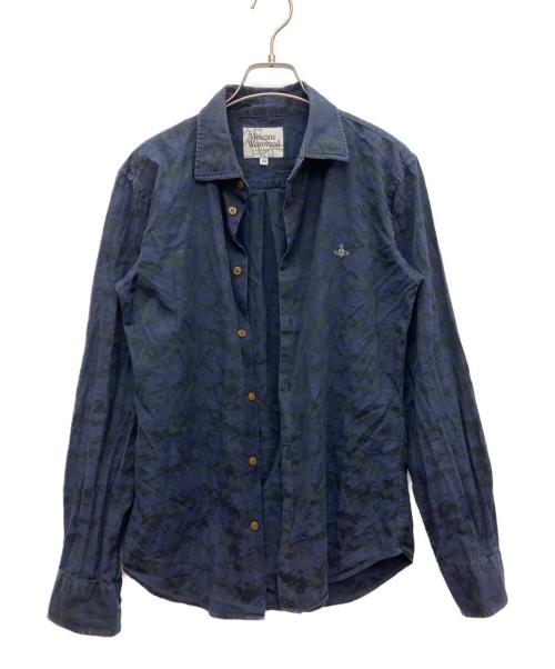 Vivienne Westwood（ヴィヴィアンウエストウッド）Vivienne Westwood (ヴィヴィアンウエストウッド) 長袖シャツ ネイビー サイズ:44の古着・服飾アイテム