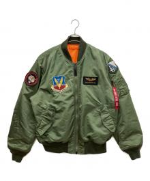 ALPHA INDUSTRIES（アルファインダストリーズ）の古着「フライトジャケット」｜オリーブ