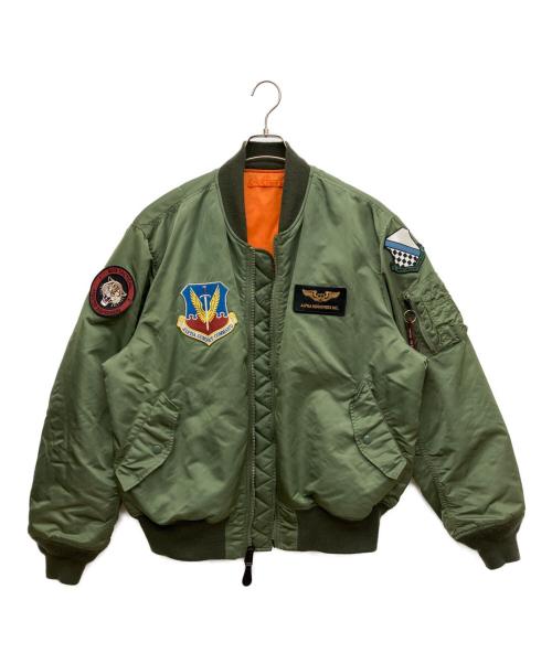 ALPHA INDUSTRIES（アルファインダストリーズ）ALPHA INDUSTRIES (アルファインダストリーズ) フライトジャケット オリーブ サイズ:3Lの古着・服飾アイテム