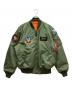 ALPHA INDUSTRIES（アルファインダストリーズ）の古着「フライトジャケット」｜オリーブ
