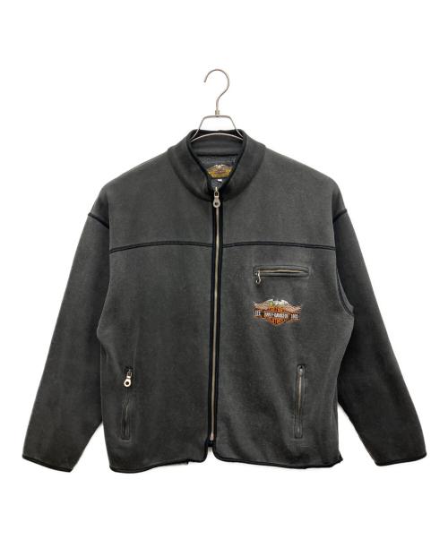 HARLEY-DAVIDSON（ハーレーダビッドソン）HARLEY-DAVIDSON (ハーレーダビッドソン) ジップアップスウェット グレー サイズ:Lの古着・服飾アイテム