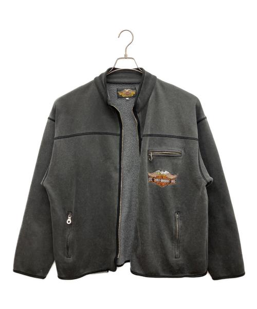 HARLEY-DAVIDSON（ハーレーダビッドソン）HARLEY-DAVIDSON (ハーレーダビッドソン) ジップアップスウェット グレー サイズ:Lの古着・服飾アイテム