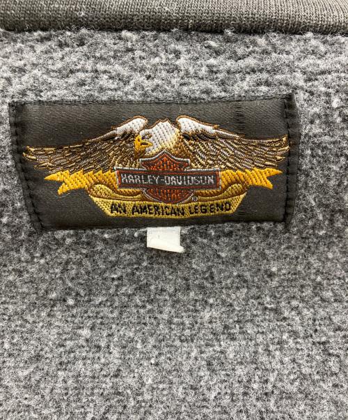 HARLEY-DAVIDSON（ハーレーダビッドソン）HARLEY-DAVIDSON (ハーレーダビッドソン) ジップアップスウェット グレー サイズ:Lの古着・服飾アイテム