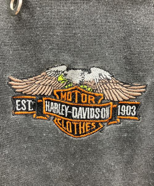 HARLEY-DAVIDSON（ハーレーダビッドソン）HARLEY-DAVIDSON (ハーレーダビッドソン) ジップアップスウェット グレー サイズ:Lの古着・服飾アイテム