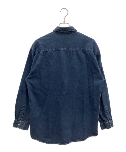 PLANET HOLLYWOOD（プラネットハリウッド）PLANET HOLLYWOOD (プラネットハリウッド) 長袖デニムシャツ インディゴ サイズ:SIZE XLの古着・服飾アイテム