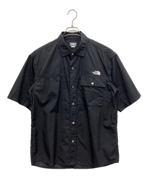 THE NORTH FACE（ザ ノース フェイス）THE NORTH FACE (ザ ノース フェイス) ショートスリーブヌプシャツ ブラック サイズ:Lの古着・服飾アイテム