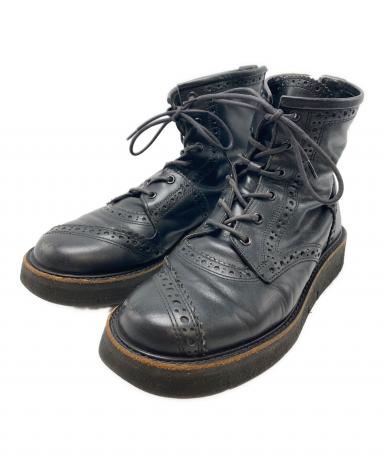 中古・古着通販】Y's (ワイズ) ブーツ ブラック サイズ:SIZE 5