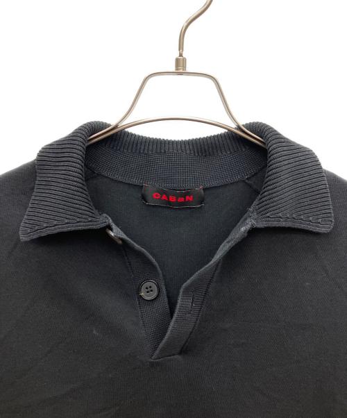 CABAN（キャバン）CABAN (キャバン) ポロニットプルオーバー ブラック サイズ:SIZE Lの古着・服飾アイテム