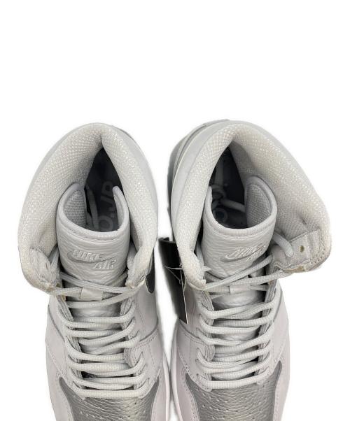 NIKE（ナイキ）NIKE (ナイキ) ハイカットスニーカー グレー×シルバー サイズ:SIZE 27.5cmの古着・服飾アイテム