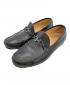 Salvatore Ferragamoサルヴァトーレ フェラガモ）の古着「ガンチーニモカシン」｜ブラック