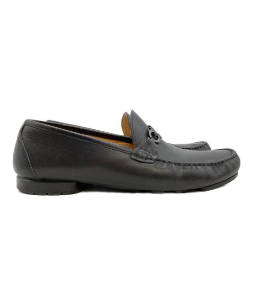Salvatore Ferragamo（サルヴァトーレ フェラガモ）Salvatore Ferragamo (サルヴァトーレ フェラガモ) ガンチーニモカシン ブラック サイズ:SIZE 28cmの古着・服飾アイテム