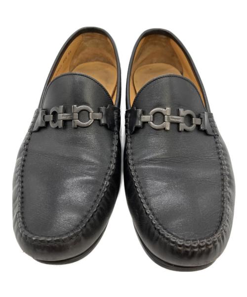 Salvatore Ferragamo（サルヴァトーレ フェラガモ）Salvatore Ferragamo (サルヴァトーレ フェラガモ) ガンチーニモカシン ブラック サイズ:SIZE 28cmの古着・服飾アイテム