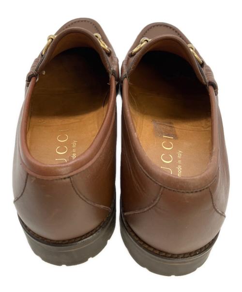GUCCI（グッチ）GUCCI (グッチ) ホースビットローファー ブラウン サイズ:43　1/2の古着・服飾アイテム