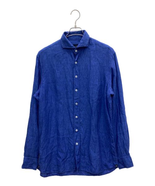 LARDINI（ラルディーニ）LARDINI (ラルディーニ) リネンシャツ ブルー サイズ:41の古着・服飾アイテム