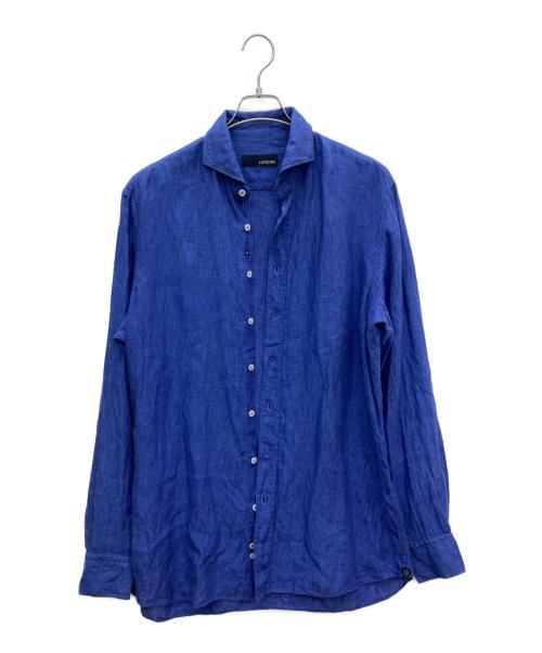 LARDINI（ラルディーニ）LARDINI (ラルディーニ) リネンシャツ ブルー サイズ:41の古着・服飾アイテム