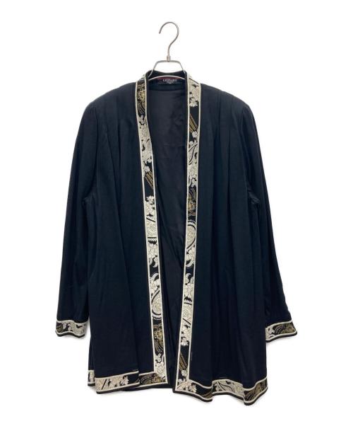 LEONARD PARIS（レオナール パリ）LEONARD PARIS (レオナール パリ) カーディガンセットワンピース ブラック サイズ:Lの古着・服飾アイテム