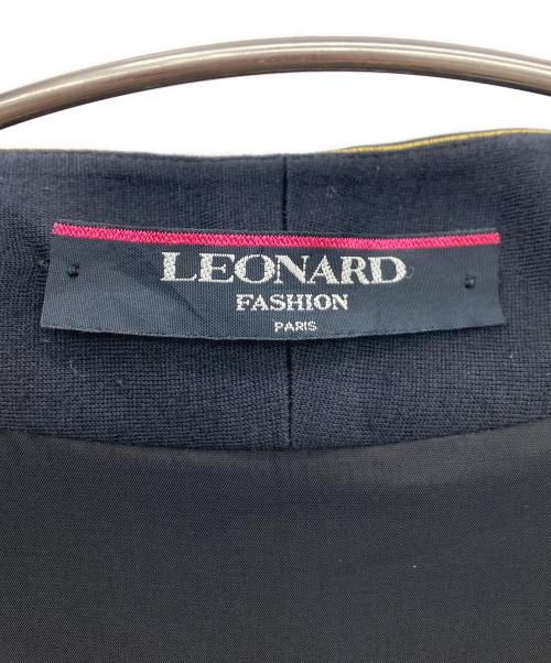 LEONARD PARIS（レオナール パリ）LEONARD PARIS (レオナール パリ) カーディガンセットワンピース ブラック サイズ:Lの古着・服飾アイテム