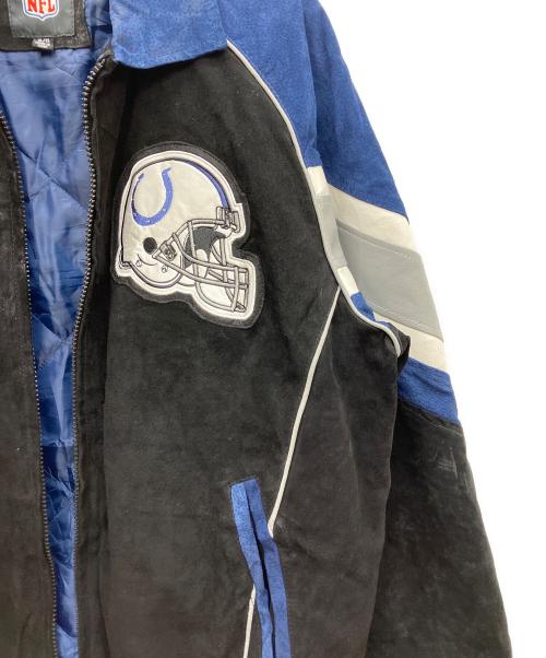 NFL（ナショナル・フットボール・リーグ）NFL (ナショナル・フットボール・リーグ) スタジャン ブラック×ネイビー サイズ:XLの古着・服飾アイテム