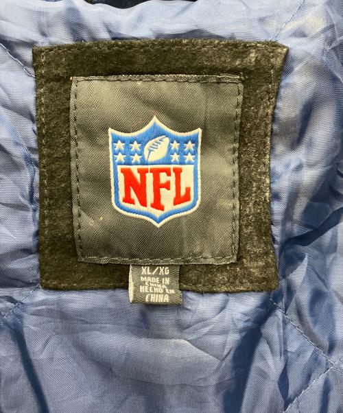 NFL（ナショナル・フットボール・リーグ）NFL (ナショナル・フットボール・リーグ) スタジャン ブラック×ネイビー サイズ:XLの古着・服飾アイテム