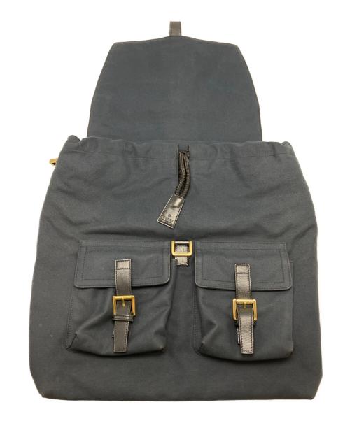 GUCCI（グッチ）GUCCI (グッチ) 2WAYショルダーバッグ ネイビーの古着・服飾アイテム