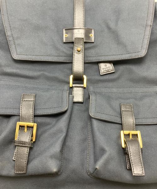 GUCCI（グッチ）GUCCI (グッチ) 2WAYショルダーバッグ ネイビーの古着・服飾アイテム