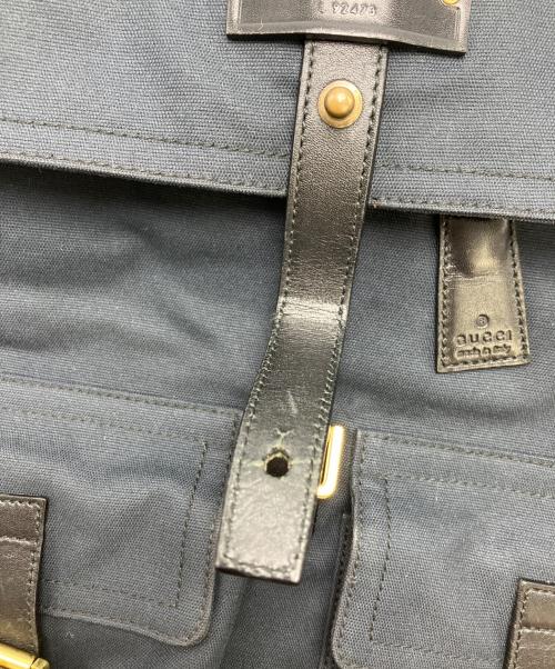 GUCCI（グッチ）GUCCI (グッチ) 2WAYショルダーバッグ ネイビーの古着・服飾アイテム