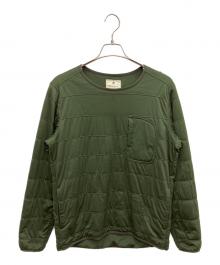 Snow peak（スノーピーク）の古着「中綿プルオーバー」｜グリーン