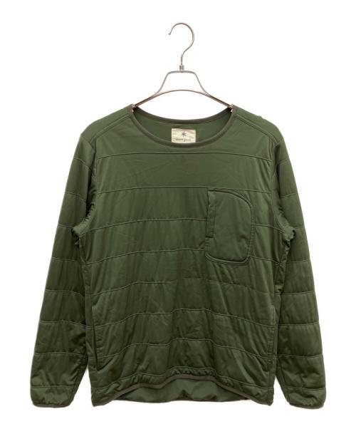 Snow peak（スノーピーク）Snow peak (スノーピーク) 中綿プルオーバー グリーン サイズ:Mの古着・服飾アイテム