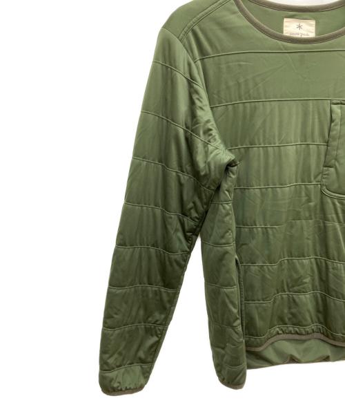 Snow peak（スノーピーク）Snow peak (スノーピーク) 中綿プルオーバー グリーン サイズ:Mの古着・服飾アイテム