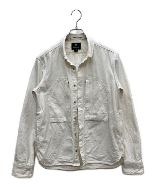 Snow peak（スノーピーク）Snow peak (スノーピーク) オカヤマオックスシャツ ホワイト サイズ:Mの古着・服飾アイテム