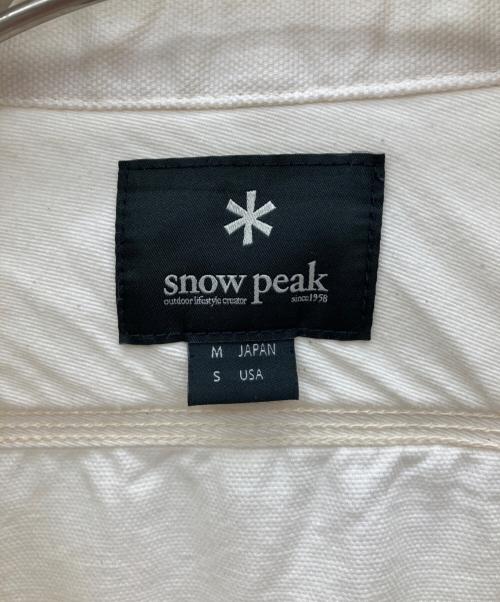 Snow peak（スノーピーク）Snow peak (スノーピーク) オカヤマオックスシャツ ホワイト サイズ:Mの古着・服飾アイテム