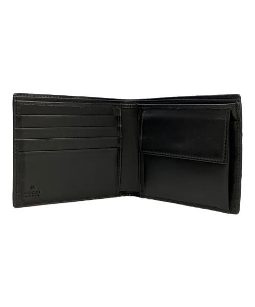 GUCCI（グッチ）GUCCI (グッチ) 2つ折り財布　グッチシマ ブラックの古着・服飾アイテム