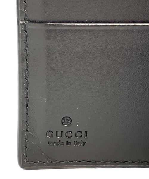 GUCCI（グッチ）GUCCI (グッチ) 2つ折り財布　グッチシマ ブラックの古着・服飾アイテム