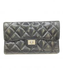 CHANEL（シャネル）の古着「三つ折り長財布」｜ブラック