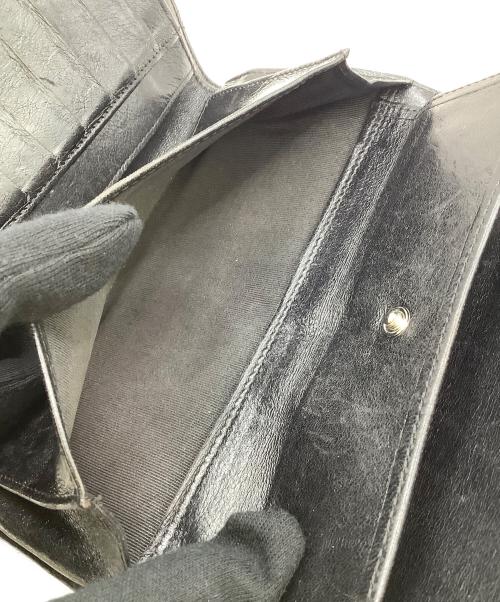 CHANEL（シャネル）CHANEL (シャネル) 三つ折り長財布 ブラックの古着・服飾アイテム